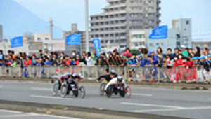 沿道からの応援